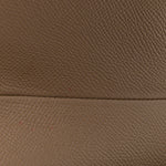 Grained Calfskin Saddle Bag With Strap Taupe