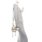 Nappa Intrecciato Double Pocket Crossbody Mist Black