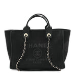 Mixed Fibers Small Deauville Tote Black