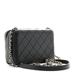 Lambskin Quilted Coco Click Bag Black