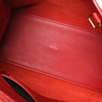 Calfskin Small Classic Y Cabas Red