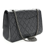 Aged Calfskin Quilted 2.55 Reissue 227 Flap Dark Grey