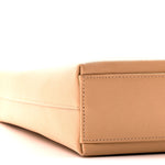 Hammered Calfskin Trifolio Shoulder Bag Sand