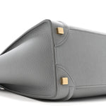 Baby Drummed Calfskin Micro Luggage Kohl