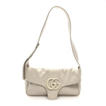 Goatskin Small GG Monochrome Aphrodite Shoulder Bag Mystic White