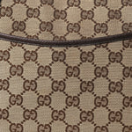 Monogram Calfskin Perforated Medium Flat Messenger Bag Dark Brown