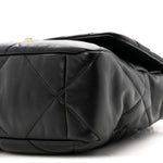 Lambskin Quilted Large Chanel 19 Flap Black