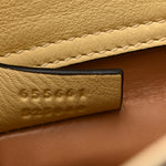 Snakeskin Mini Diana Tote Bag Beige