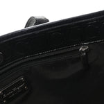 Patent Gancini Embossed Tote Black