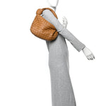 Nappa Intrecciato Teen Jodie Hobo Caramel