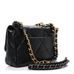 Lambskin Quilted Medium Chanel 19 Flap Black