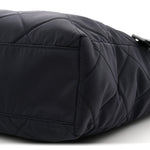 Nylon Tessuto Impuntu Quilted Tote Baltico
