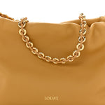 Mellow Nappa Donut Medium Chain Flamenco Knot Clutch Sahara