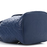 Calfskin Quilted Small Urban Spirit Backpack Blue