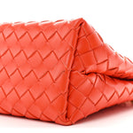 Nappa Intrecciato Small Andiamo With Chain Shoulder Bag Orange