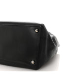 Calfskin Cerf Executive Shopper Tote Black
