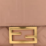Nappa FF 1974 Embossed Baguette Rosa Bourbon
