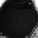 Calfskin Cuir Small Triomphe Cabas Drawstring Black