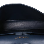 Caviar Quilted Medium Double Flap Navy