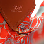 Silk Balusoie Vache Hunter La Promenade du Matin Bandana Bag Orange Poppy Fauve