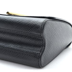 Epi Twist Braided Strap Shoulder Bag MM Black