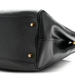 Saffiano Lux Extra Large Galleria Double Zip Tote Black