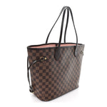 Damier Ebene Neo Neverfull MM Rose Ballerine