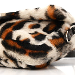 Calf Hair Leopard Print Phone Baguette Moro