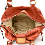 Calfskin Paddington Front Pocket Tote Whiskey