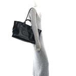 Calfskin Medium Deauville Tote Black