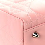 Lambskin Cannage Medium Lady Dior Light Pink