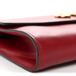 Smooth Calfskin Small Zumi Top Handle Shoulder Bag Hibiscus Red