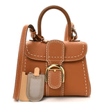 Grained Rodeo Calfskin Surpique Mini Brillant Satchel Vegetal Ivory