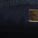 Washed Denim Quilted Mini Chanel 25 Handbag Blue