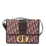 Oblique 30 Montaigne Flap Bag Burgundy