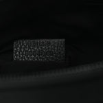 Nylon Jacquard Check Belt Bag Black