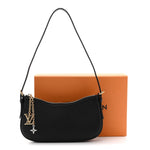 Calfskin LV Bloom Pochette  Black