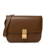 Box Calfskin Medium Classic Box Flap Bag Camel