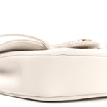 Shiny Caviar Mini Preppy Coco Shoulder Bag White