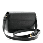 Gilbert Calfskin GG Super Mini Shoulder Bag Black