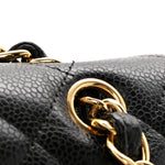 Caviar Quilted Maxi Double Flap Black