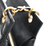Caviar Quilted Petit Timeless Tote PTT Black