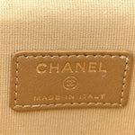 Lambskin Quilted Mini Pearl Crush Vanity Case With Chain Black
