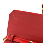 Vernice Madras Wallet On Chain Rosso
