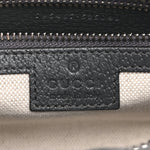 GG Supreme Monogram Textured Dollar Calfskin Web Small Ophidia Shoulder Bag  Grey Black Graphite Grey