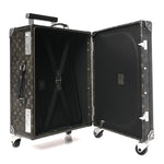 Brushed Monogram Rolling Trunk Black