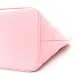 Caviar Quilted Medallion Tote Light Pink