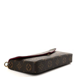 Monogram Pochette Felicie Chain Wallet Fuchsia