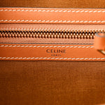 Triomphe Canvas Calfskin Flat Shopper Tote Honey