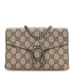 GG Supreme Monogram Mini Dionysus Chain Wallet Beige Taupe